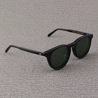 Черная рама+черный края темно -зеленая линза