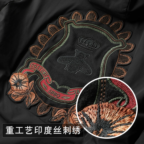 Зимний пуховик, мужской комплект, спортивный костюм с капюшоном, с вышивкой