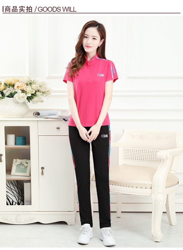 City Demei 2019 mùa hè áo mới polo Phụ nữ cotton cổ áo dải màu thời trang size lớn Áo thun ngắn tay mỏng - Áo polo thể thao 1áo polo nữ trắng
