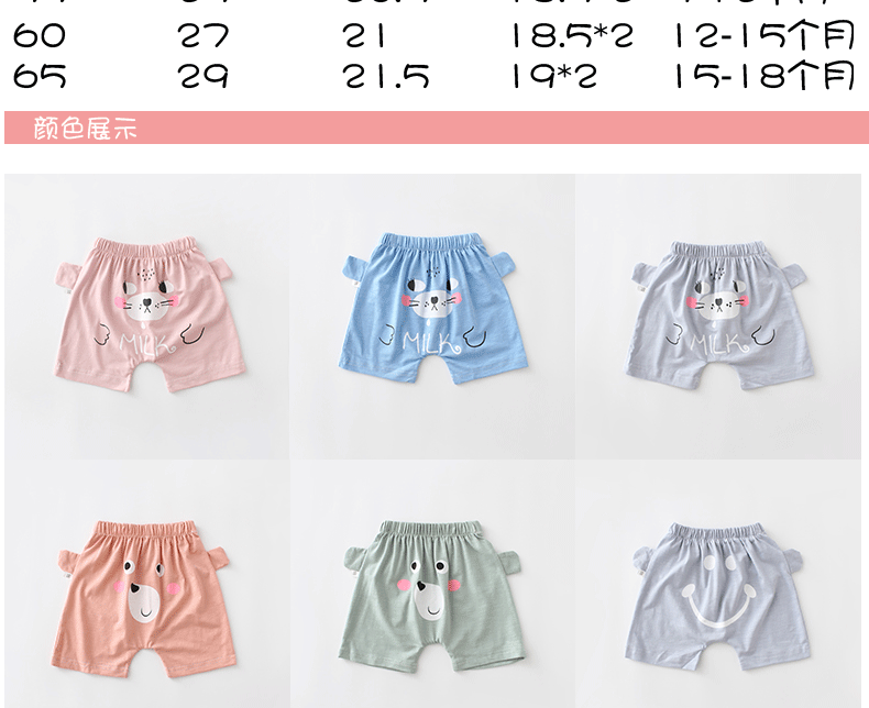 Quần Harlan quần to pp bé mùa hè quần short mỏng lửng to một tuổi nam bé mùa hè cotton dễ thương - Quần shop trẻ em