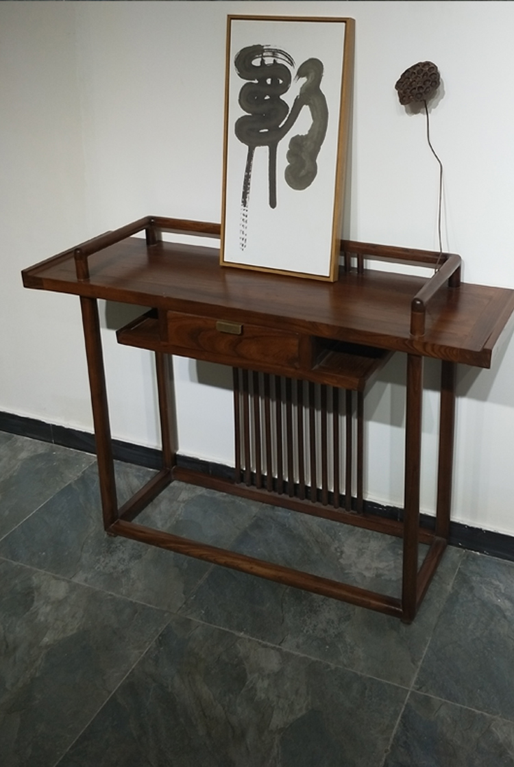 Nội thất cũ Elm Trung Quốc mới hiên hiên bàn tủ hiên trường hợp Zen cho bàn Phật tinh khiết tủ gỗ hiên - Bàn / Bàn bàn gỗ chân sắt