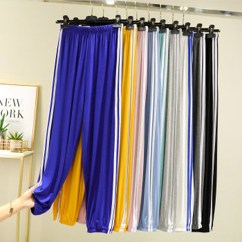 Modal leggings ຂອງແມ່ຍິງ summer ສູງແອວສູງວ່າງຂະຫນາດໃຫຍ່ບາງໆຕ້ານກັນຍຸງ bloomers versatility trousers ກິລາບາດເຈັບແລະ