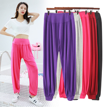 Yoga pants women Summer loose bloomers dance pants wide legs modal high waist size kung fu pants sports fitness pants