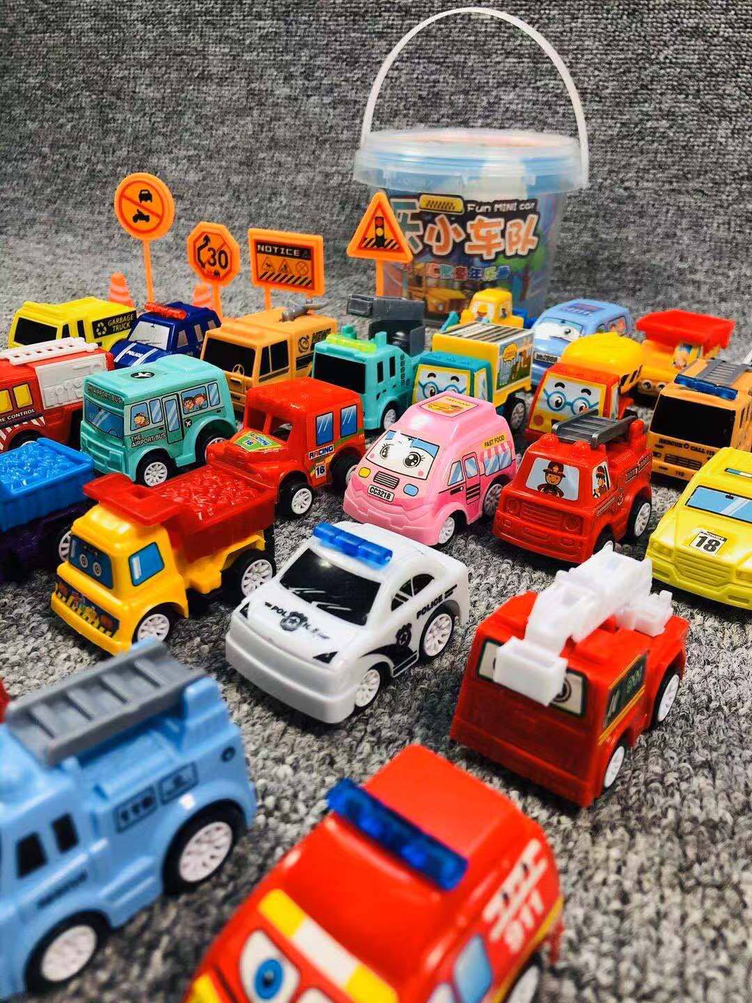 Engata Mini Re - Little Car Engineering Mould Toy Baby 6 Bucket Kits Scene Boys Gift