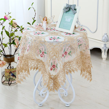 Floral georgette organza high-end multi-purpose towel embroidery Floral georgette organza high-end multi-purpose towel embroidery