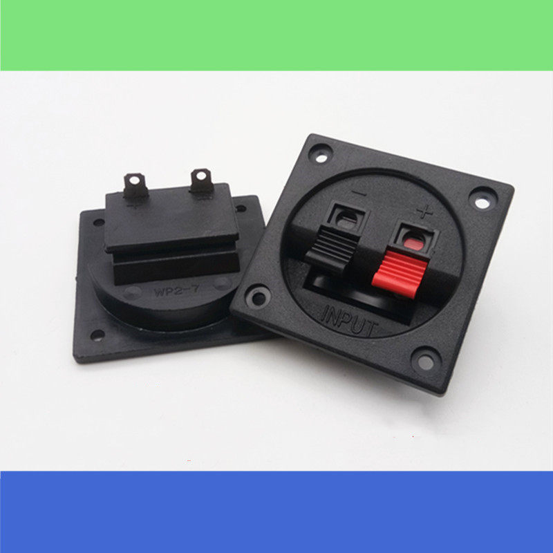 Red Black Wiring Clip two speaker wire clamp junction box plastic square box WP2-7 2 bit line clip box