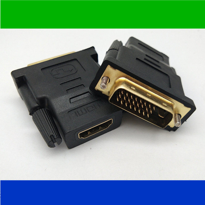DVI to HDMI adapter computer with audio DVI male 24 1 to HDMI female high-definition line adapter