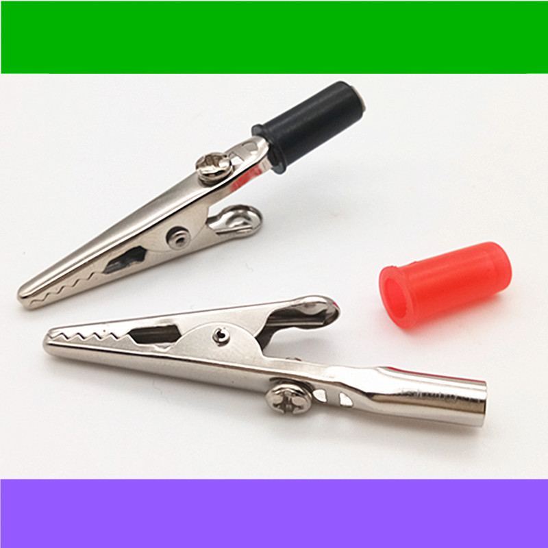 Premium length Single shank Crocodile Clip Charging Clip LED Aging Test Clip Locking Screw