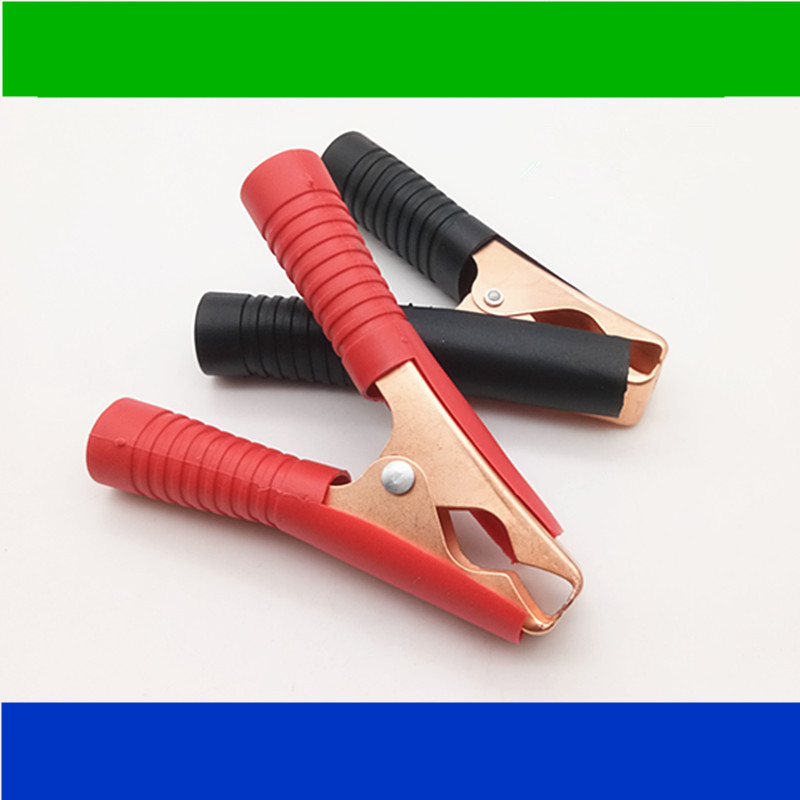 Copper-plated alligator clip test clip electric clip car battery clip high current 100A red black