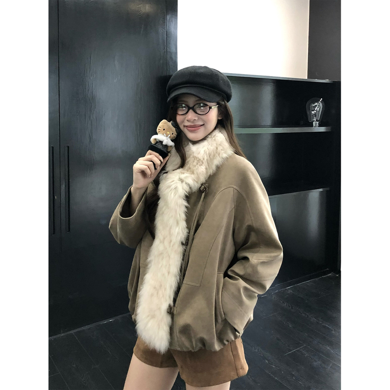 Han Xiru Fox Fur Collar 90% White Goose down Vintage down Parka Stand Collar Fur Coat Han Xiru Fox Fur Collar 90% White Goose down Vintage down Parka Stand Collar Fur Coat