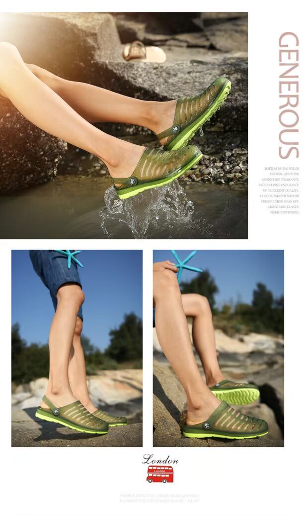 Đặc biệt cung cấp mùa hè đôi nam nữ giày lỗ nam chim yến dép sandal nam