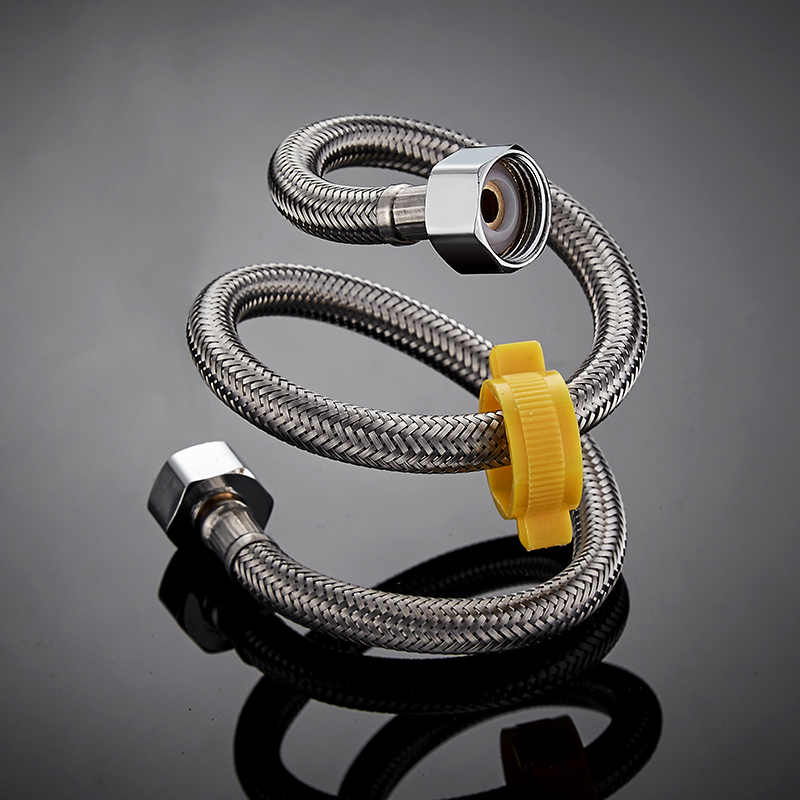 304 stainless steel metal woven cold and hot water hose toilet water heater high pressure explosion - proof connecting pipe 4