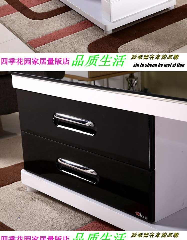 Ice kính cường lực bàn cà phê tủ TV đồ nội thất phòng khách hiện đại nhỏ gọn màu xanh lá cây sơn căn hộ nhỏ một mét siêu trắng - Bàn trà bàn trà mặt đá