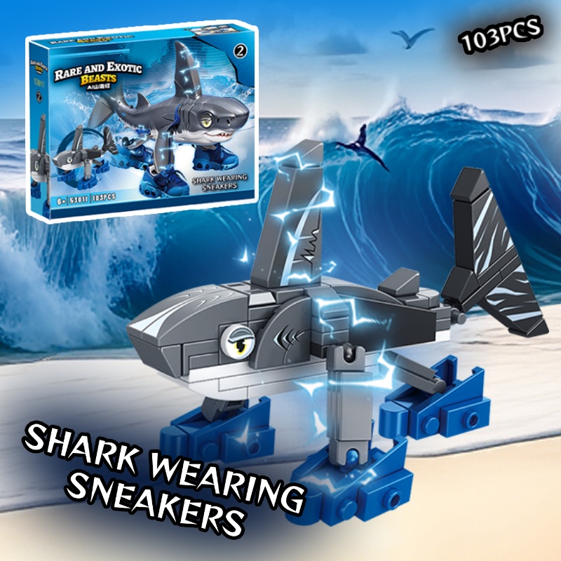 Foreign Ai Shanhaijing Building Blocks Stick Figure Alien Beast Vs. Crocodile Head Bomber Creative Assembly Toys for Boys and Girls Foreign Ai Shanhaijing Building Blocks Stick Figure Alien Beast Vs. Crocodile Head Bomber Creative Assembly Toys for Boys and Girls
