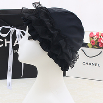 Swim hat female hair special does not take the head cute Korean Japanese face small adult lady lace tide fabric