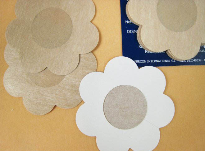 Invisible cloth chest stickers anti-glare disposable anti-bump milk stickers breathable, safe and comfortable areola stickers 5 pairs of 4609