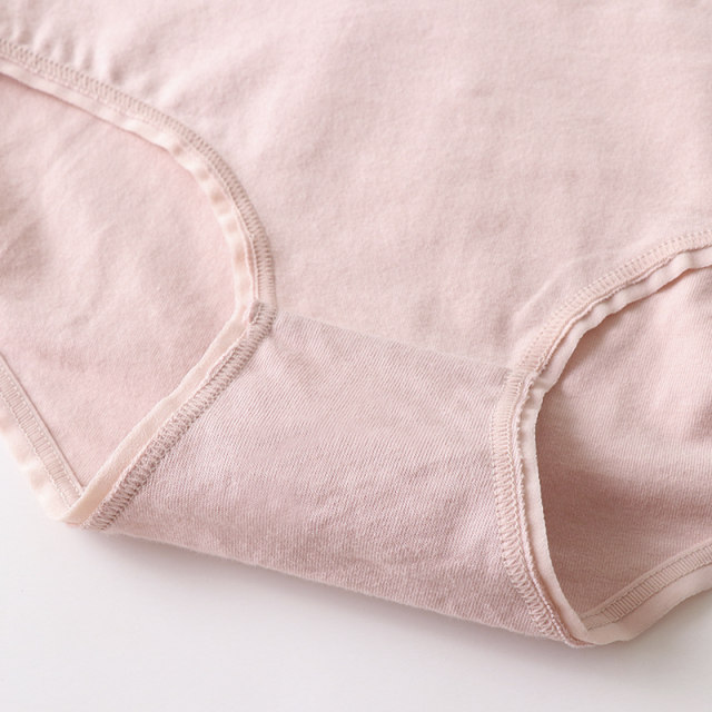 Foreign trade underwear women's original single day single export Japanese underwear pure cotton mid-low waist seamless cotton bag hip ladies briefs