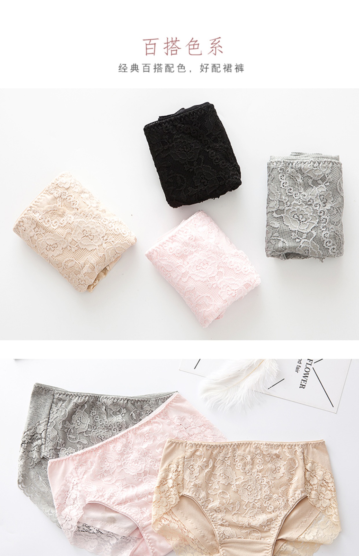 Quần lửng nữ cao đến eo Quần cotton phía dưới Túi thoải mái hông eo thắt lưng bên hông quần short tam giác - Giống cái quần lót nữ cao cấp