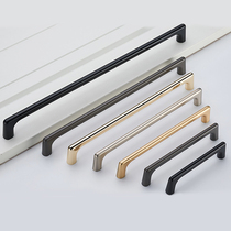 Cabinet handles drawers gold modern minimalist High-end Cabinet Wardrobe Doors Single Hole long light lavish zinc alloy door handle