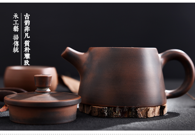 Shou Xin Tang Authentic Qinzhou Mud Xing Tao thủ công ngày vào thùng Kimu thay đổi lò nung văn phòng hộ gia đình Puer bộ trà bình hãm trà