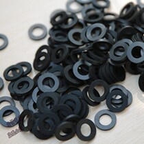 Black rubber ring Rubber gasket Water meter seal ring flat pad live water heater water pipe joint gasket 4 minutes 6 minutes 1 inch