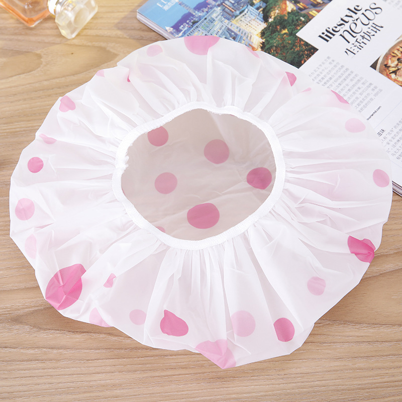 2-pack waterproof shower cap Adult wooden shower cap Female bathing head cover Kitchen supplies cooking anti-fume cap