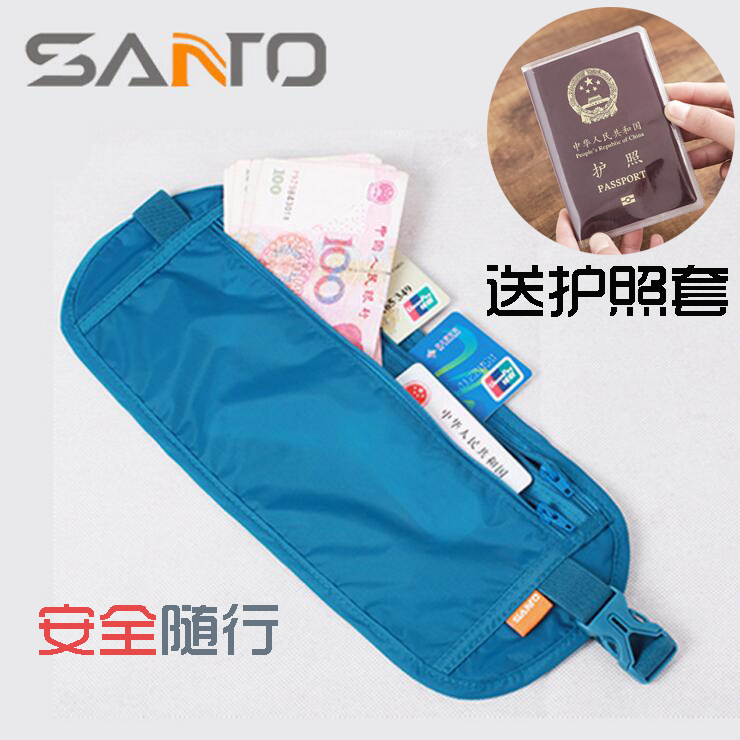 Travel multifunction ultra-thin male and female tourist burglar-proof personal purse invisible sport anti-stealing money bag mobile phone belt bag