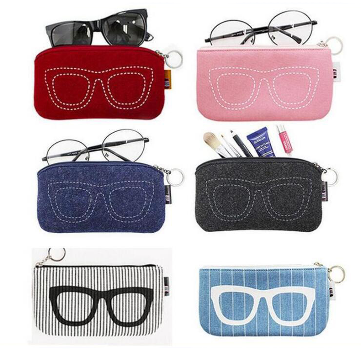 Felt Glasses Bag Travel Portable Light Sunglasses Bag Myopia Glasses Bag Glasses Case Sunglasses Cashier Bag