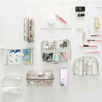 Travel transparent wash bag female waterproof small jelly cosmetic bag Korean simple large capacity multi-function storage bag