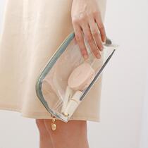 Travel portable portable transparent PVC jelly cosmetic bag female trumpeter with simple new net red same storage bag
