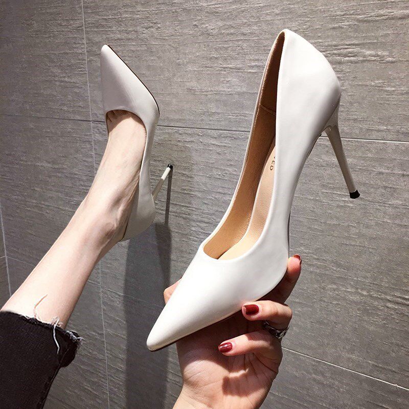 ITSK High heel Shoe women Summer fit dress 2021 New French teen fine heels Sexy Temperament Single Shoes