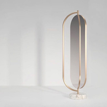 UK Giove Mirror make-up test coat floor mirror Nordic home girls bedroom swivel full body wearing glasses