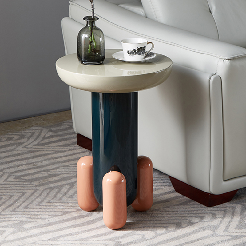 Denmark Sofa Sofa with several Nordic luxury tea beds with a few beds in the head cabinet design and a small round table