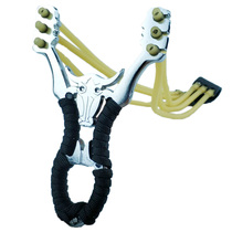 Six-strand slingshot high-precision high-power powerful accurate recurve straight plate new elastic rubber band alloy