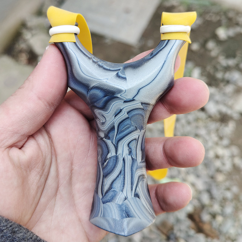 Slingshot high-precision strong rubber band special bomber traditional flying tiger flat leather bow for high-power competition