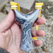 Slingshot high-precision strong rubber band special bomber traditional flying tiger flat leather bow for high-power competition