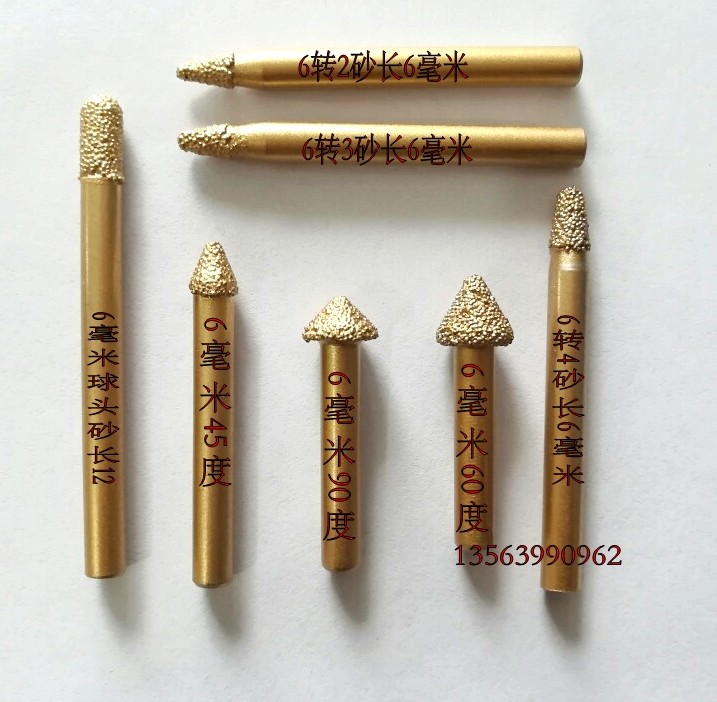 Hengli numerical control stone brazing engraving knife stone stone engraving knife stone engraving machine lettering cutter mushroom head V type