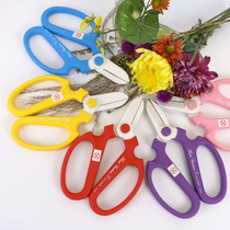 Gardening scissors handmade diy flower scissors black home garden pruning scissors stainless steel flower shop floral supplies