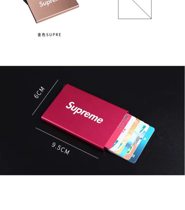 Tide thương hiệu sup thẻ tín dụng hộp sáng tạo tự động gói hộp kim loại hộp ngân hàng thẻ cá nhân hộp lưu trữ thẻ đậu xe - Chủ thẻ ví đựng thẻ 
