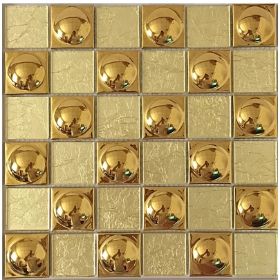 Мозаичная золотая фольга золотая шляпа керамика роскошь и красивое украшение бара KTV Элегантная головоломка фон настенный отель