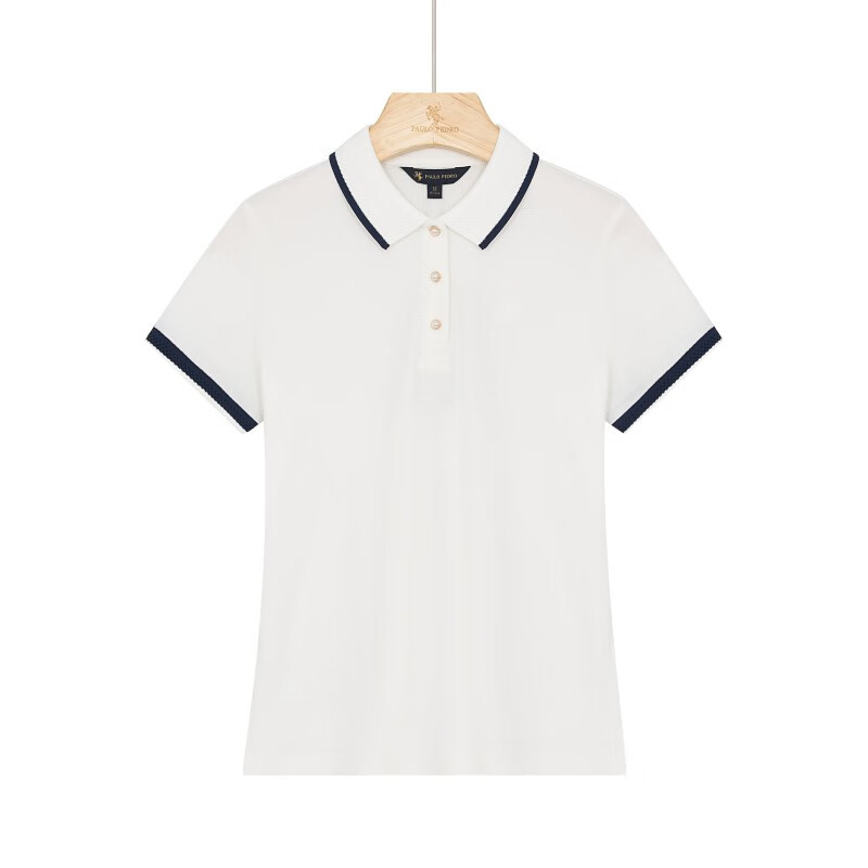 Paul Peter Counter-Exclusives the Same Style Women's New Trendy College-Style Sports Short-Sleeved Polo Shirt Bweb66730