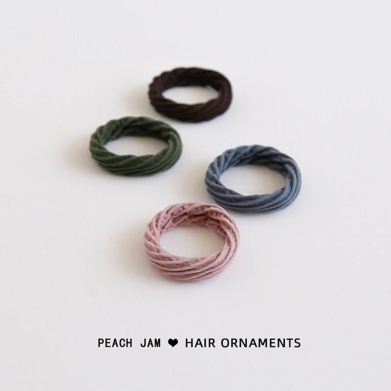 Korean version seamless high elastic tie hair rubber band hair ring Korean simple basic hair ring Personality headdress hair ring