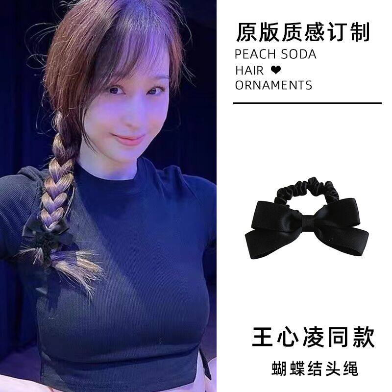 Japanese simple bow hairpin cute three-dimensional hairpin hairpin side clip bow hair ring Korean hair accessories headdress