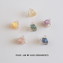 Japan and South Korea small fresh hair clip small grab clip edge clip Girl bangs clip net red headdress hair clip back of the head