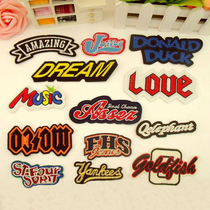 213 long letter badge cloth patch patch cloth clothing denim decorative embroidery appliqué patch clothing accessories