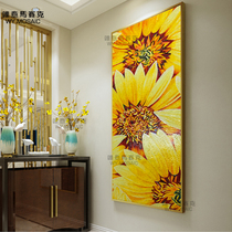 Meritocratic sunflower mosaic personality Custom modern minimalist tiles light extravagant art background wall Living room Hyun Off