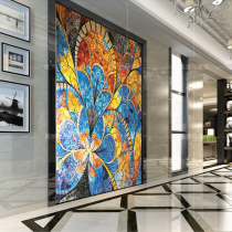 Abstract Painting Ice Jade Fine Cut Mosaic mosaic Mosaic Puzzle background wall Modern Jane Eugen Guan aisle Hotel Decorative Tiles