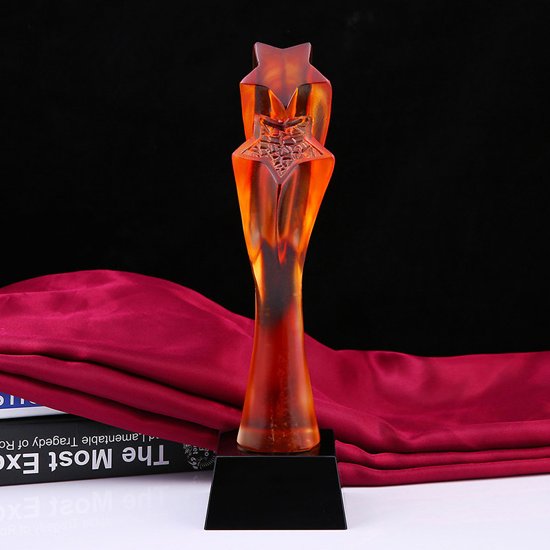 ten thousand guests gather boutique upscale glazed trophy custom upscale creative trophies medal set for new promotion