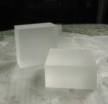 Custom 100*100*50mm frosted solid glass brick Fine grinding crystal brick Bubble frosted corrugated partition wall