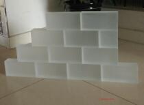 Custom multi-specification solid glass brick frosted crystal brick Bubble corrugated partition entrance bar bar landscape glass wall